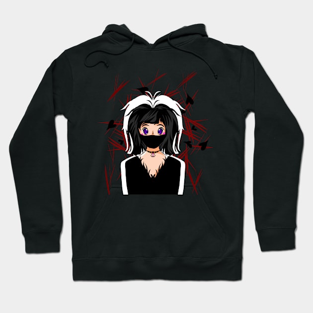 Girl anime Hoodie by Fadmel